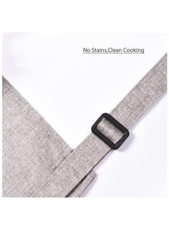 Orchid Premium Adjustable Kitchen Apron for Cooking, Waterproof & Oil-Resistant Cooking Apron for Women with Large Front Pocket, Durable Fabric, Universal Fit Apron, Chef Apron 75x70cm - Image 5